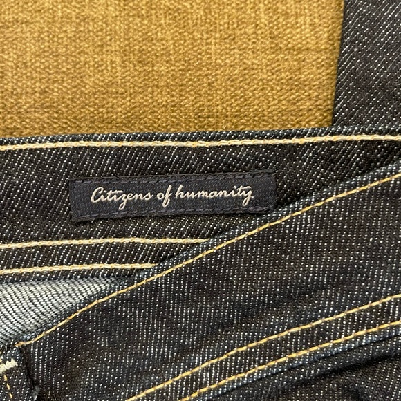 Citizens Of Humanity Ava Jeans Size 28 Low Rise Classic Straight Leg Dark Wash - Picture 4 of 16